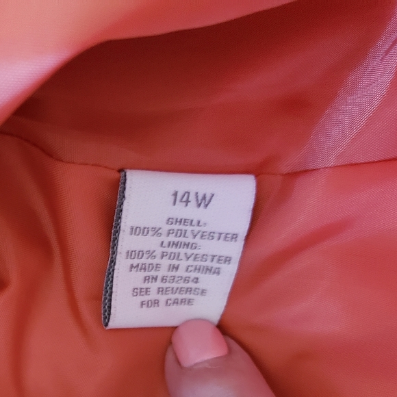 Dressbarn Orange Jacket Blazer ECU - Picture 3 of 7